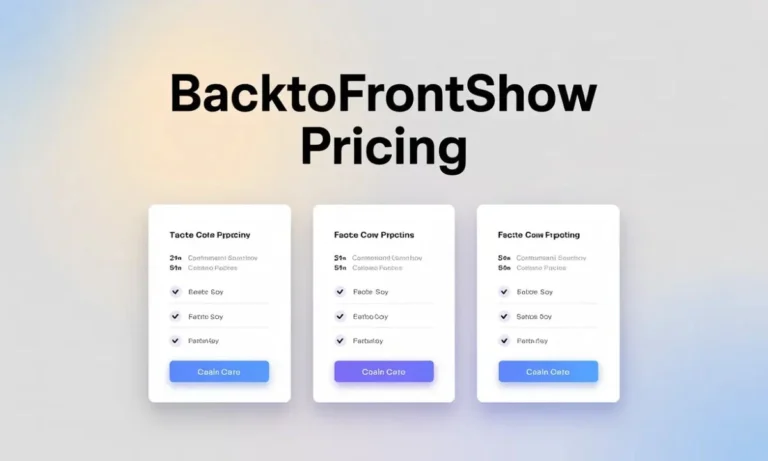 Backtofrontshow Pricing: Simple Guide to Plans, Features, and Value backtofrontshow pricing
