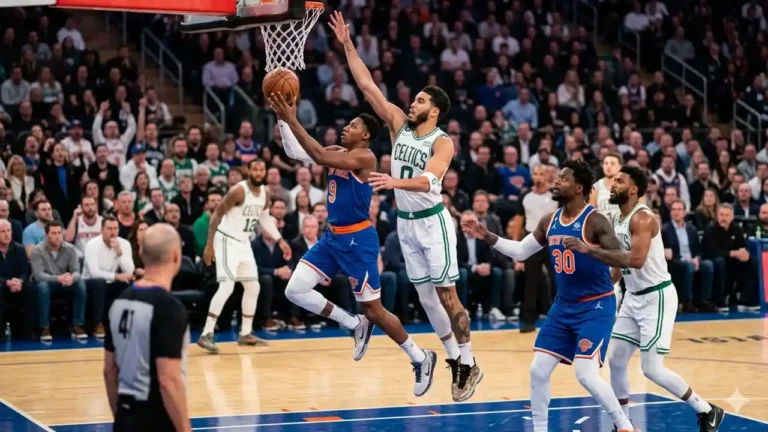 boston celtics vs knicks match player stats